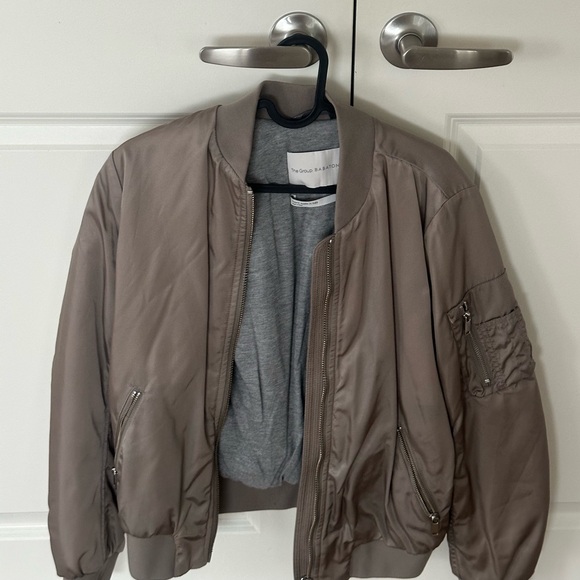 Babaton Gilman Bomber jacket in modern taupe from Aritzia - Picture 3 of 3